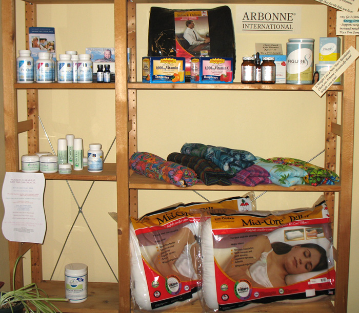 fish oil, pillows, vitamins